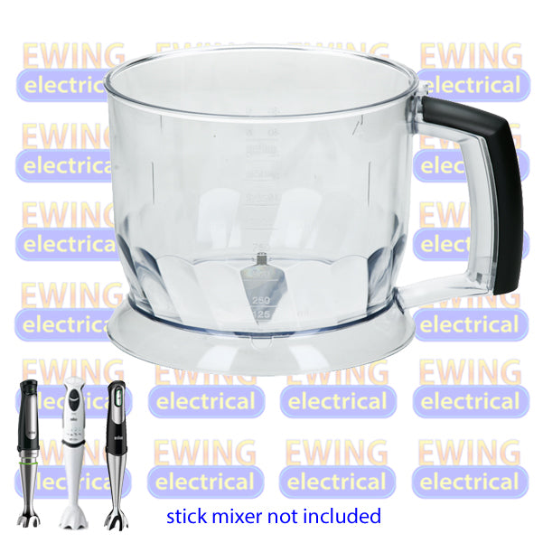 Braun 4191 4199 4200 Stick Mixer Processing Bowl BR67051021 7051021