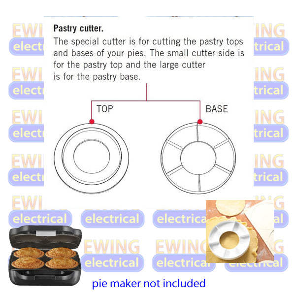 Sunbeam PM4800 Double Sided Pie Cutter PM48001