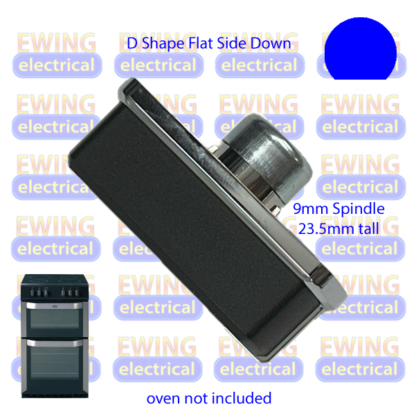 Belling FSE54DOSN BI90GS BI60FGS Oven Electric Knob Black/Chrome 083240900