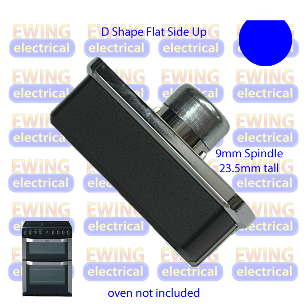Belling FSE60IS FSE60MFS FSI60MFTB Oven Electric Knob Black/Chrome 083240904