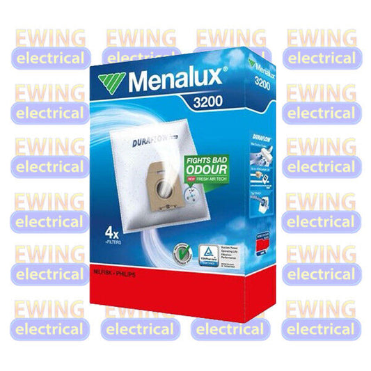 Menalux 3200 Vacuum Cleaner Bags for Nilfisk NEW LINE Philips OSLO Pk 4 IN STOCK