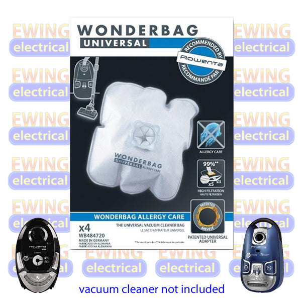 Rowenta RO464583 Wonderbag Vacuum Cleaner Bags Pk4 WB484730